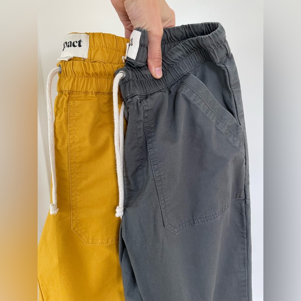 Two pairs of Pact pants size small